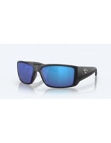 Costa Del Mar Sunglasses Matte Black Blue Mirror Polari du meilleur 