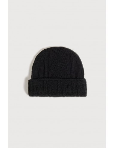 LARRY BEANIE WOOL BLACK l'achat 