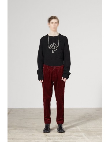 CINEMA CORDUROY BURGUNDY TROUSERS online