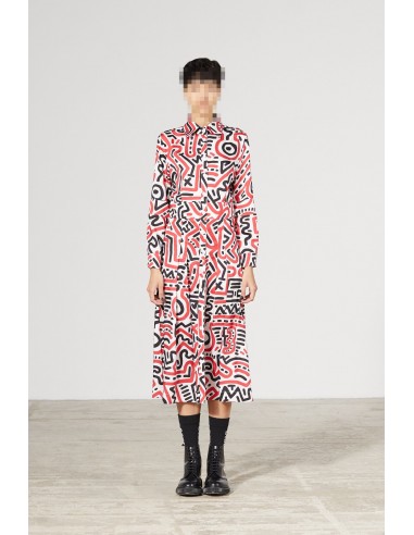 ATTRACTION ALL OVER KEITH HARING DRESS est présent 