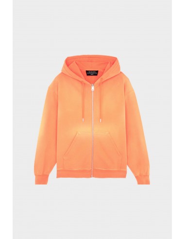 EXTRA HOOD ZIPPED STENCIL ORANGE ou a consommer sur place