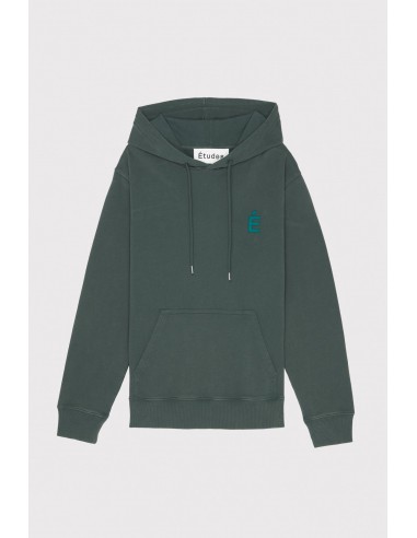 HOODIE PATCH DK GREEN WASHED en linge