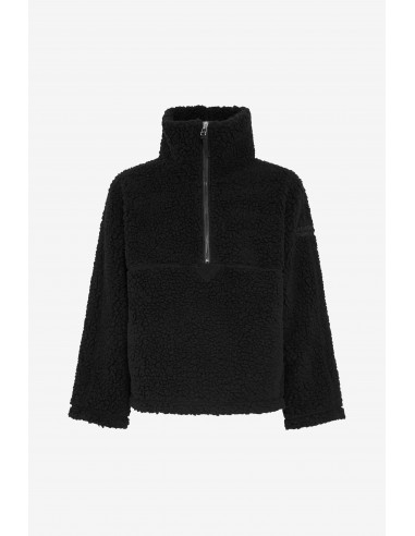 SHERPA FLEECE JACKET BLACK la chaussure