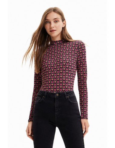 Desigual Women's Tops Body Estampado Geometrico Faites des économies